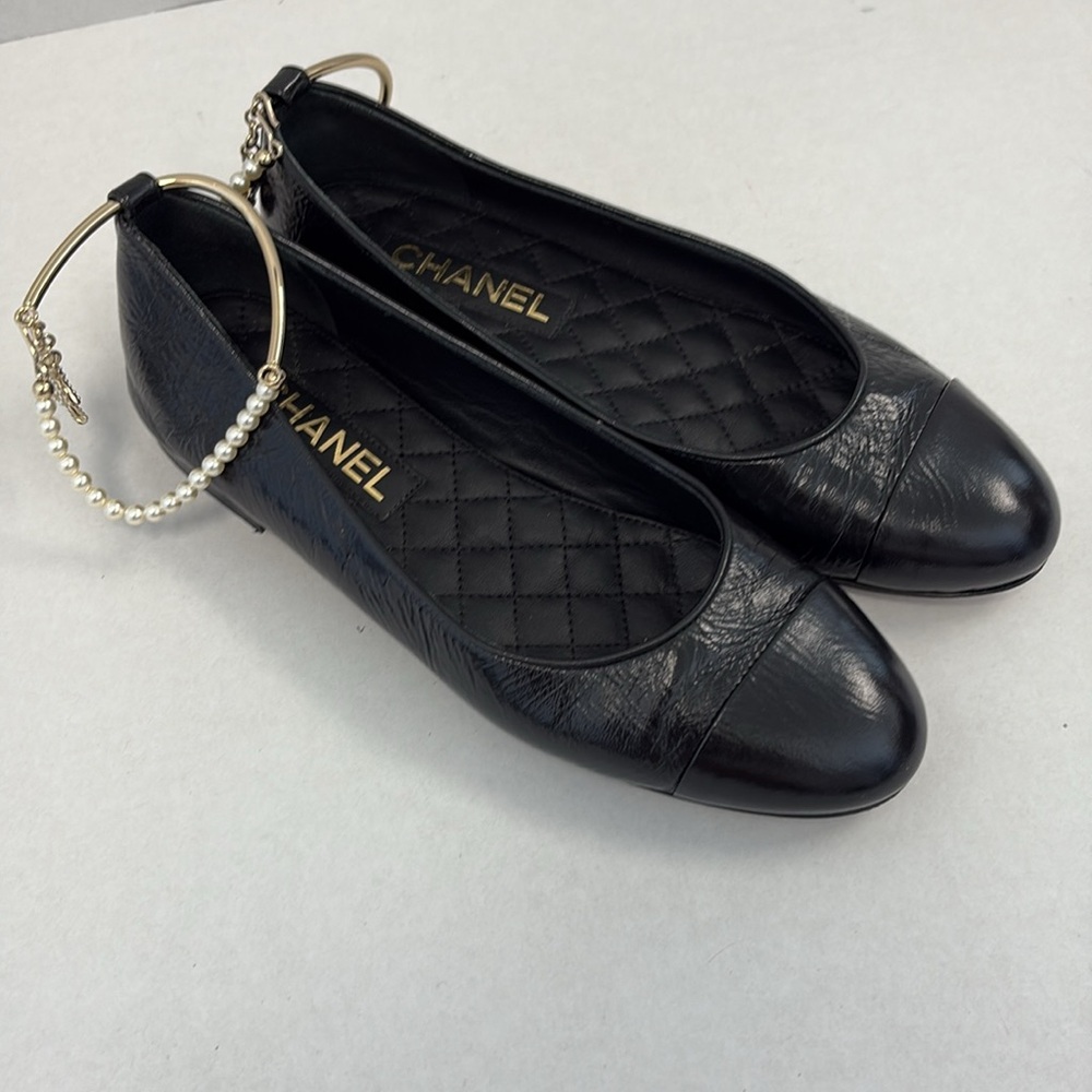Chanel Pearl strap ballet flats - Picture 5 of 8